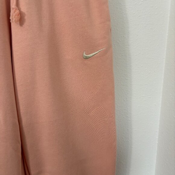 Nike Phoenix Fleece joggers Apricot Size XXS Baggy Drawstring - Picture 2 of 5